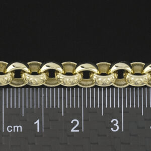 9ct Yellow Gold Belcher Bracelet 6&#8243; 7mm