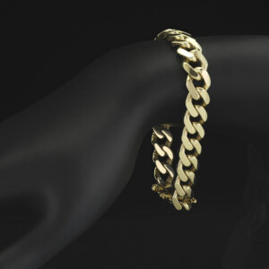 9ct Yellow Gold Cuban Bracelet 7.5″ 10mm