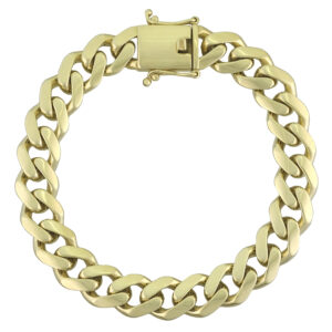 9ct Yellow Gold Curb Bracelet 8.5&#8243; 10.5mm