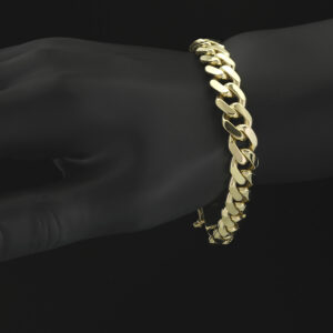 9ct Yellow Gold Cuban Bracelet 8″ 10mm