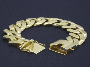 9ct Yellow Gold Cuban Bracelet 8.5″ 20mm
