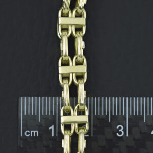 9ct Yellow Gold Cage Chain 34″ 8mm