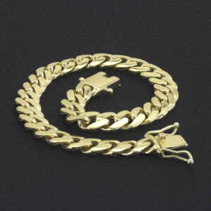 9ct Yellow Gold Cuban Bracelet 7.5″ 7.5mm