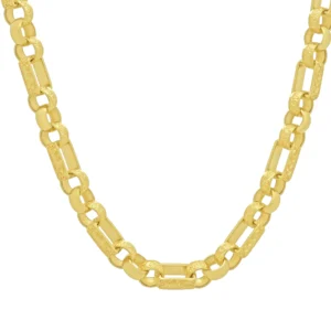 9ct Yellow Gold Gypsy Link Chain 22″ 7mm