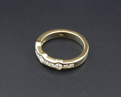 18ct Yellow Gold 0.50ct Diamond Half Eternity Ring