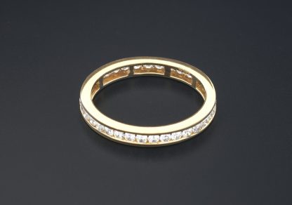 18ct Yellow Gold 0.98ct Diamond Full Eternity Ring