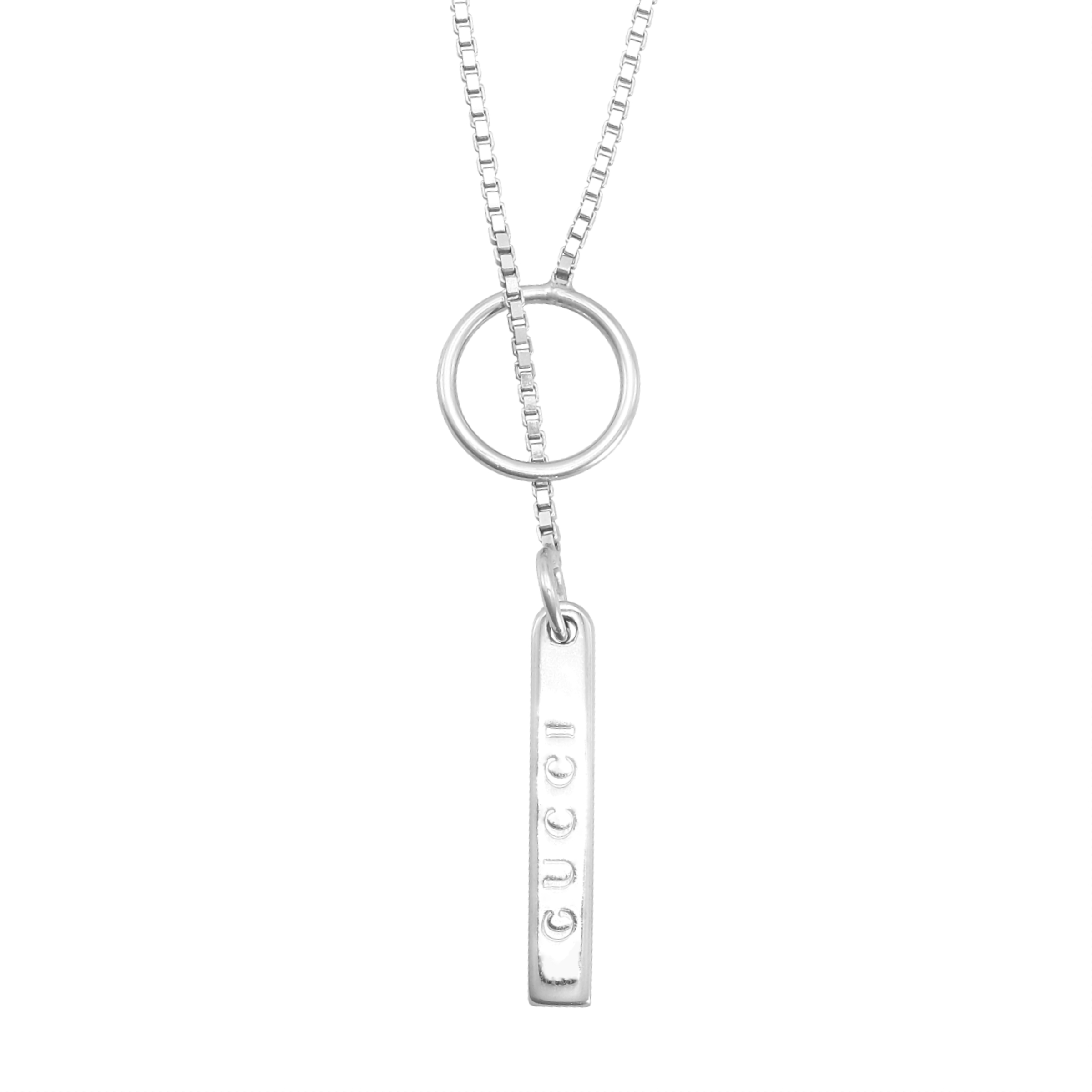 18ct White Gold Gucci Necklace 21