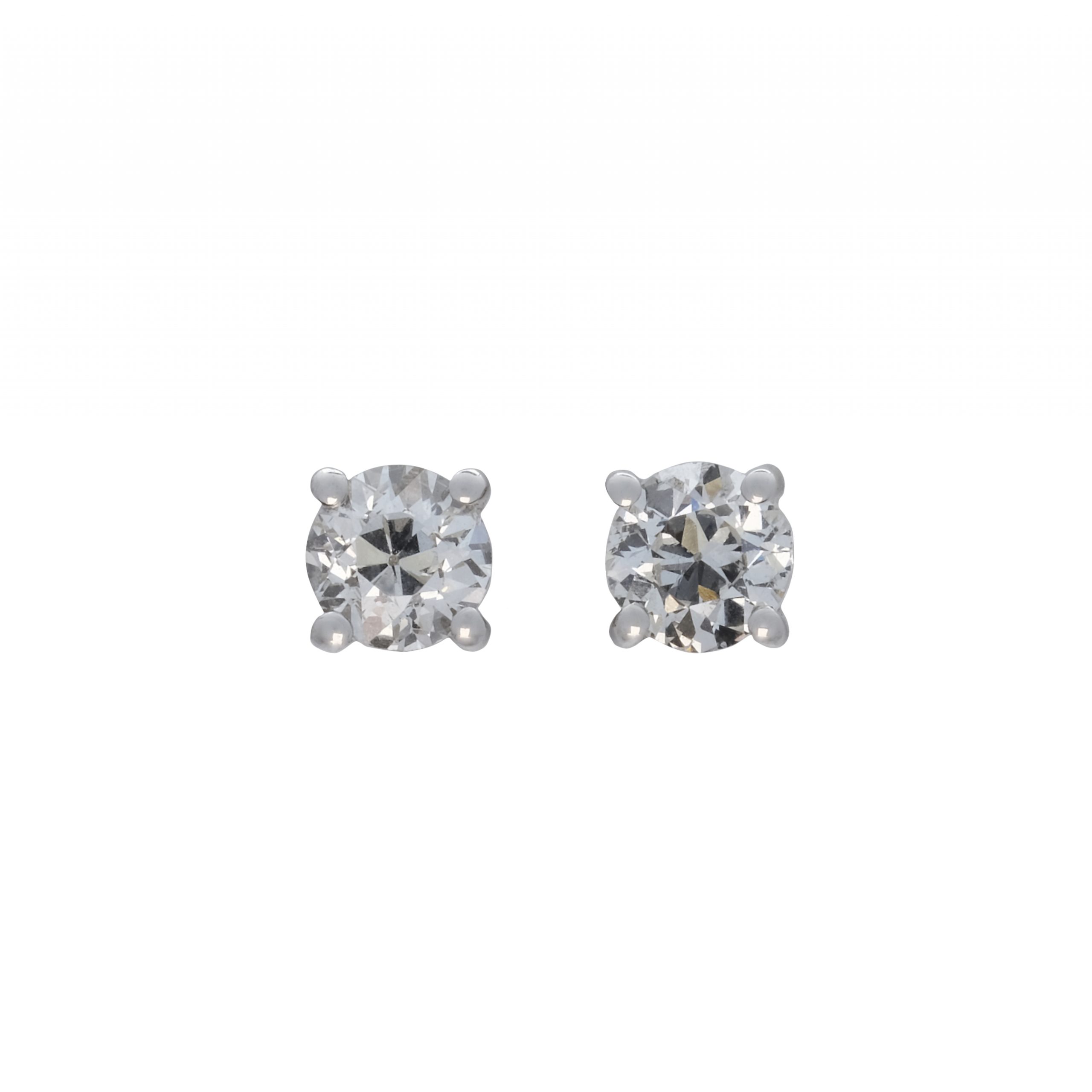 18ct White gold 0.39ct Round Diamond Studs