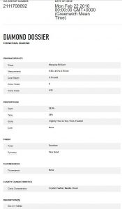 Platinum 0.70ct Diamond Marquise Solitaire Ring