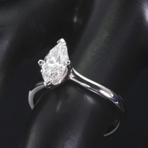 Platinum 0.70ct Diamond Marquise Solitaire Ring