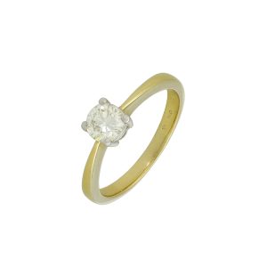 18ct Yellow Gold 0.50ct Diamond Solitaire Ring