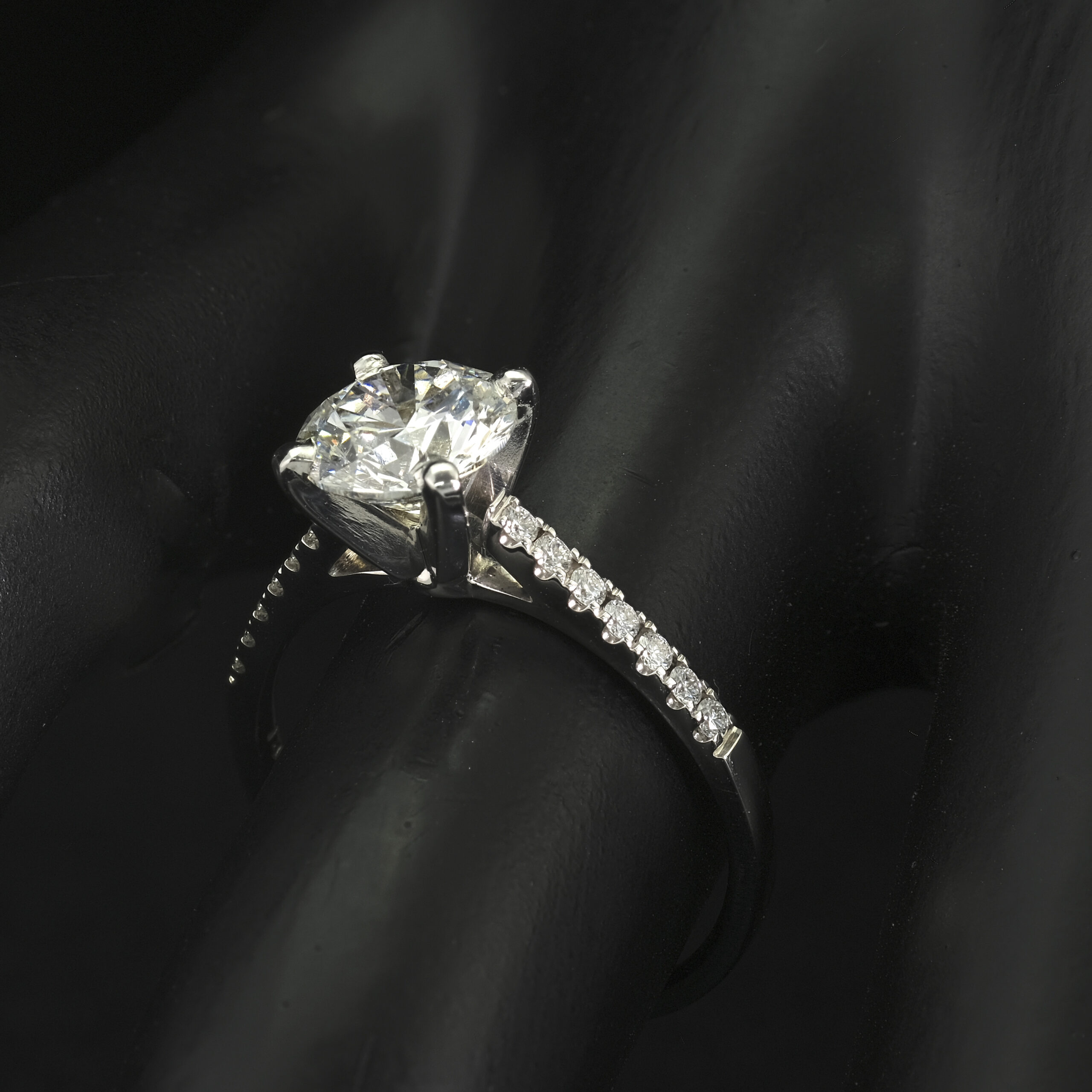 14ct White Gold 1.25ct Diamond Ring - Image 2
