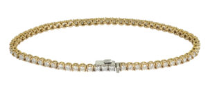 18ct Rose Gold 3.00ct Diamond Tennis Bracelet 7&#8243;