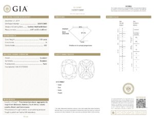 Platinum 1.96ct Cushion Cut Diamond Halo Ring