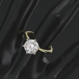 18ct Yellow Gold 2.03ct Diamond Solitaire Ring
