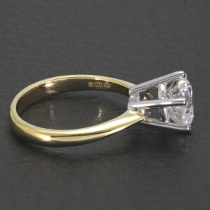 18ct Yellow Gold 2.03ct Diamond Solitaire Ring