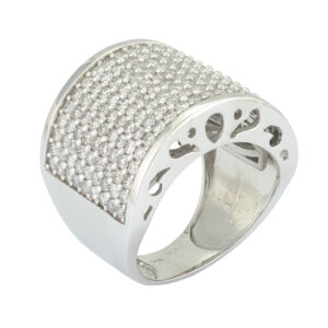 10ct White Gold 5.40ct Diamond Band Ring