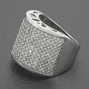 10ct White Gold 5.40ct Diamond Band Ring