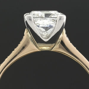 18ct Rose Gold 0.95ct Princess Cut Diamond Ring
