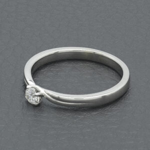 18ct White Gold 0.20ct Diamond Solitaire Ring