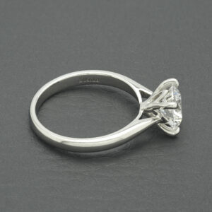 Platinum 1.42ct Round Brilliant Cut Diamond Solitaire Ring