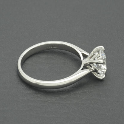 Platinum 1.42ct Round Brilliant Cut Diamond Solitaire Ring - Image 3