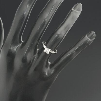 Platinum 0.70ct Diamond Princess Cut Solitaire Ring - Image 4