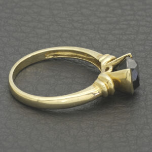9ct Yellow Gold 1.73ct Black Diamond Ring