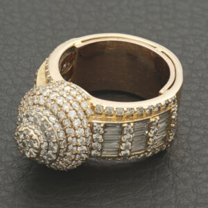 14ct Rose Gold 3.61ct Diamond Cluster Ring