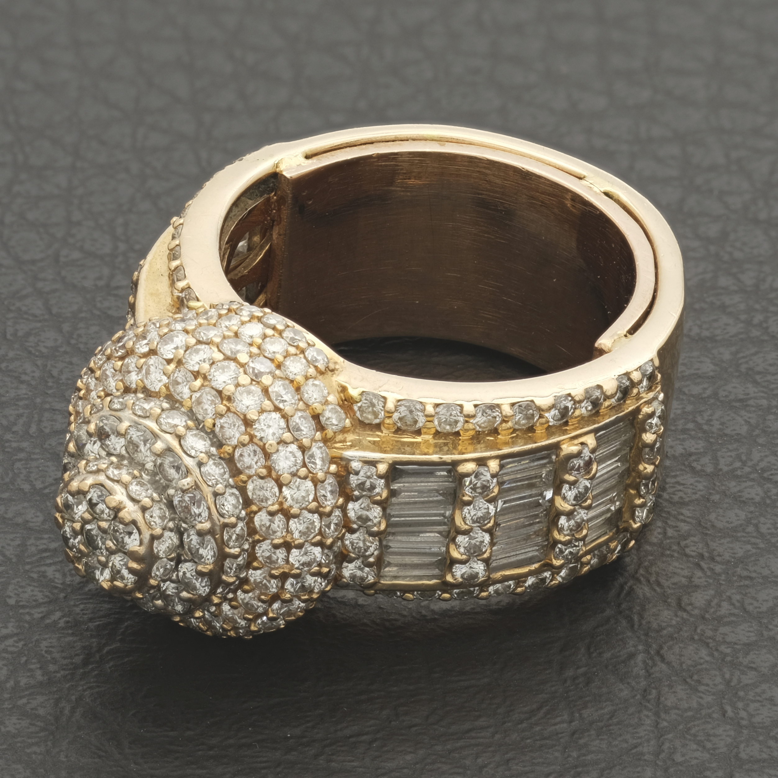 14ct Rose Gold 3.61ct Diamond Cluster Ring - Image 4