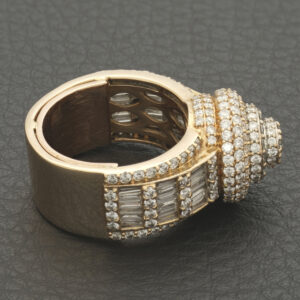 14ct Rose Gold 3.61ct Diamond Cluster Ring