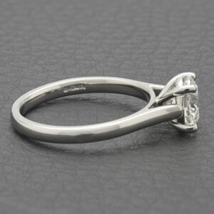Platinum 1.28ct Diamond 4 Claw Ring