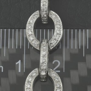 18ct White Gold 1.30ct Diamond Loop Bracelet 7.5&#8243; 9.5mm