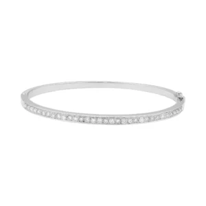 18ct White Gold 1.00ct Diamond Bangle