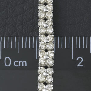 18ct White Gold 5.00ct Diamond Tennis Bracelet 7″ 4mm