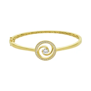 18ct Yellow Gold 0.60ct Diamond Bangle