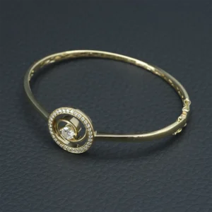 18ct Yellow Gold 0.60ct Diamond Bangle