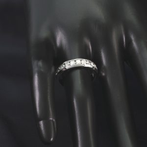 18ct White Gold 0.80ct Diamond Half-Eternity Ring