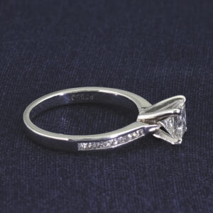 Platinum 0.75ct Princess Cut Diamond Ring