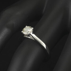 Platinum 0.45ct Diamond Solitaire Ring