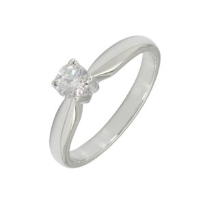 18ct White Gold 0.28ct Diamond Solitaire Ring