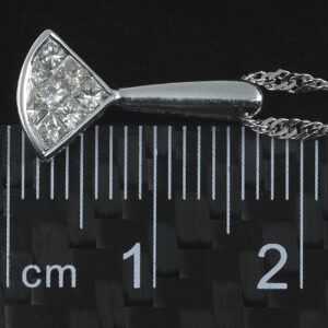 18ct White Gold 0.20ct Diamond Necklace 18″