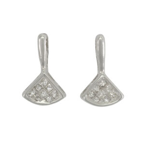 18ct White Gold 0.30ct Diamond Drop Earrings