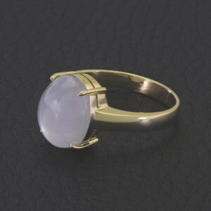 18ct Yellow Gold White Star Sapphire Ring