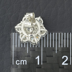 18ct White Gold 1.80ct Diamond Cluster Earrings