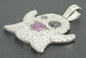 18ct White Gold 4.99ct Diamond Ghost Pendant