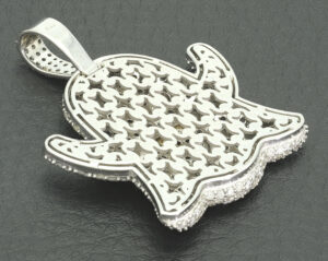 18ct White Gold 4.99ct Diamond Ghost Pendant