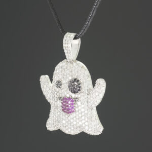 18ct White Gold 4.99ct Diamond Ghost Pendant