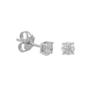 18ct White Gold 0.66ct Diamond Solitaire Earrings