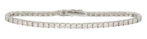 9ct White Gold 1.00ct Diamond Tennis Bracelet 7.5&#8243;
